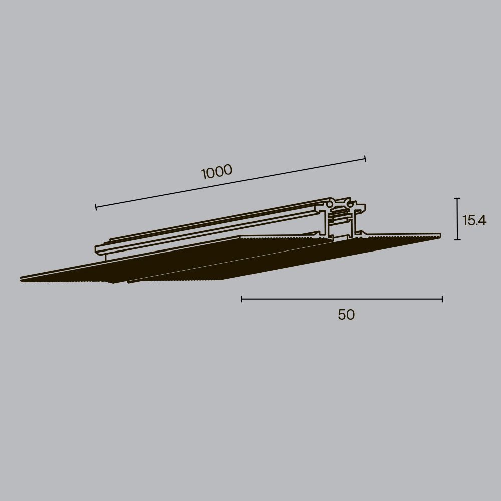 Шинопровод магнитный встраиваемый Maytoni   TRX184-131B