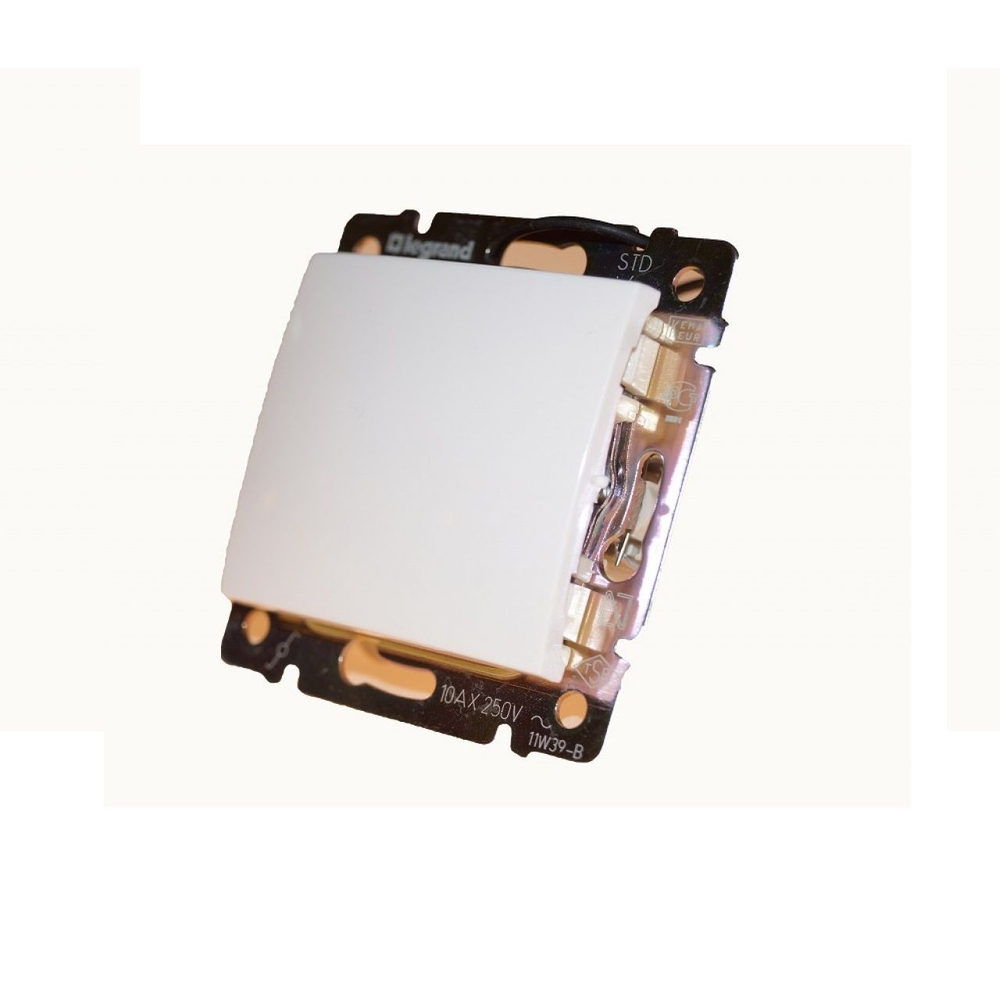 77 4406 Выключатель 1 клавишный проходной белый