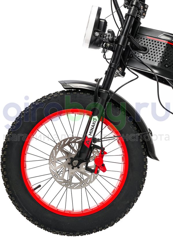 Электровелосипед Minako APEX (48V/20Ah) - Красный фото №3