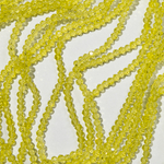 Хрустальные бусины "Марказит", оттенок "Желтый", 4,3*3,5мм, рондель