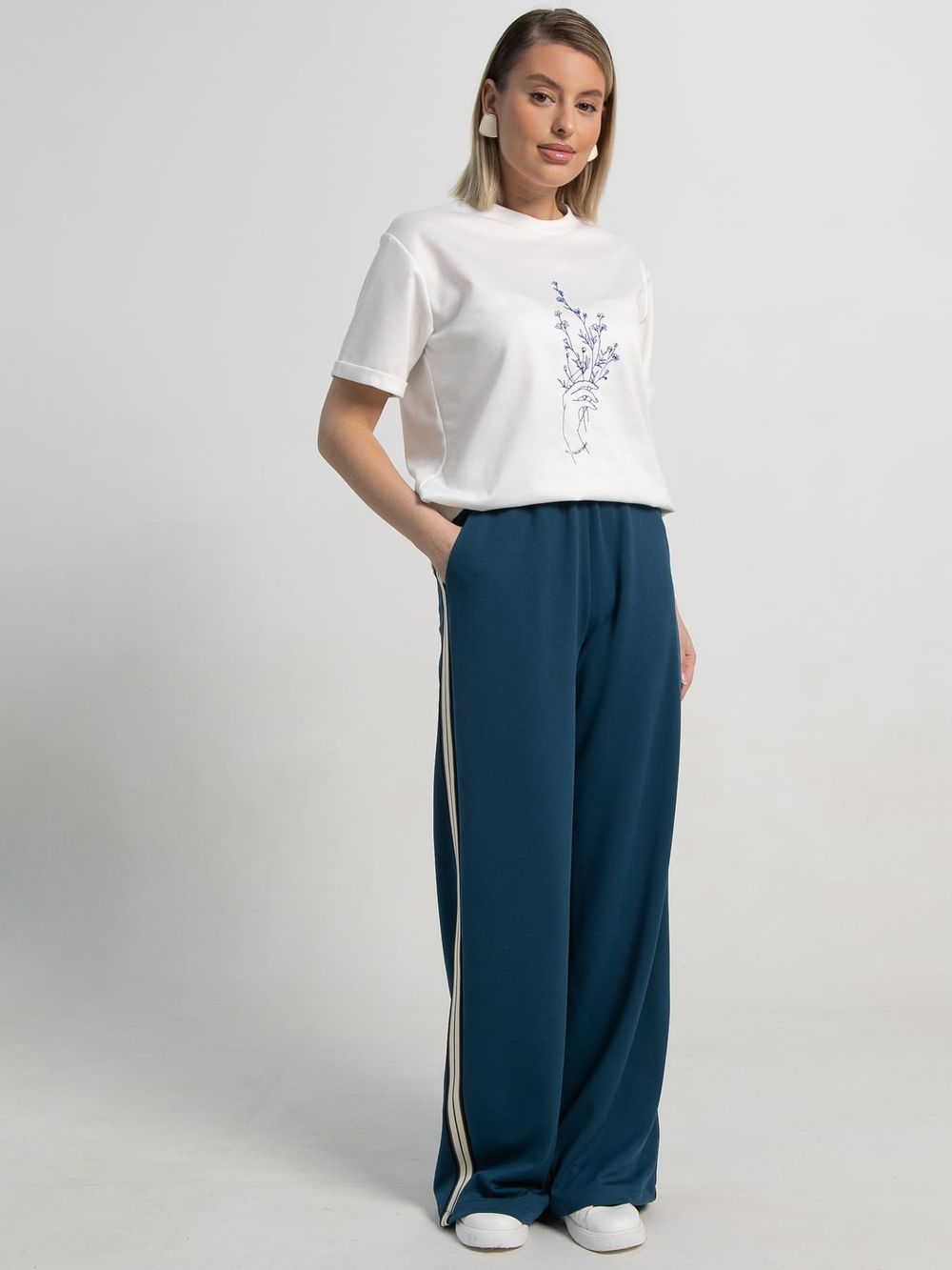 Брюки Аларика (темно-лазурный) Б15099-5М LT Collection