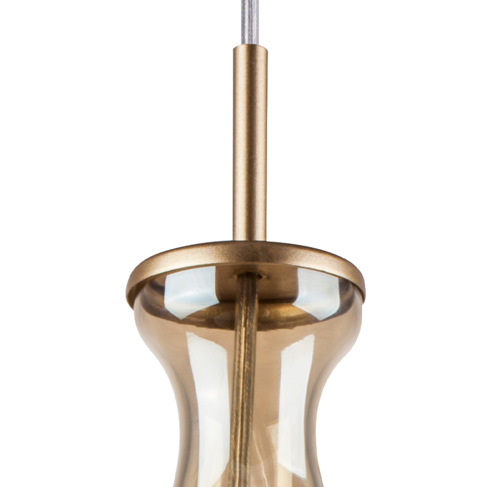 808023 Подвес FORMA 1х10W (led) E14 ШАМПАНЬ/КОНЬЯК