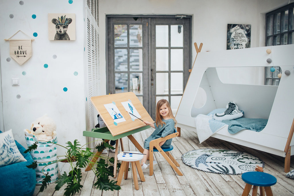 Интерьерная наклейка Watercolor Polka Dots — зелёный