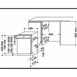 Встраиваемая посудомоечная машина KitchenAid KDSCM 82100