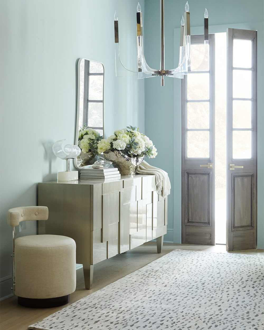 Серебряная люстра “Дэйзи”