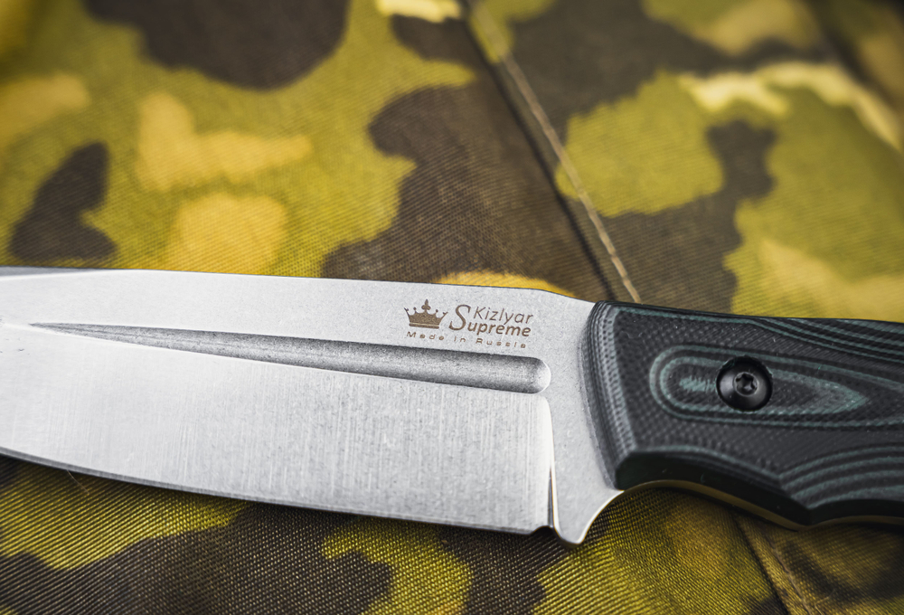 Туристичеcкий нож CityHunter Elmax Green-Black G10 Stonewash