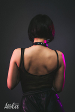 Черный ошейник 41см Lola Games Party Hard Intrigue 1090-01lola