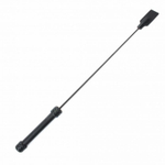 Чёрный кожаный стек - 77 см.