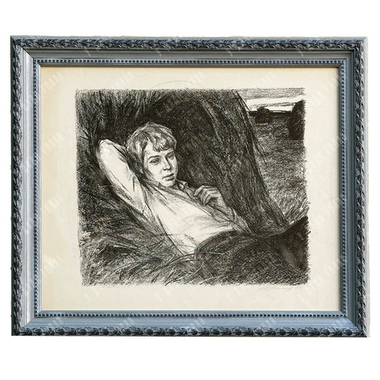 Лянглебен М. В. Портрет Сергея Есенина. Автолитография, 1964