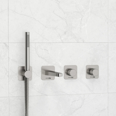 A6451.296.298.275.100.276 Встраиваемый комплект для ванны с лейкой и изливом