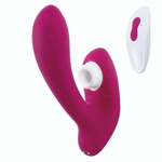 Бордовый вибратор для точки G с вакуум-волновой стимуляцией клитора Venus (Цвет: бордовый)