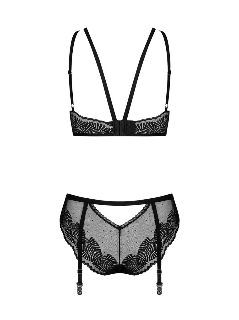 Пикантный комплект белья Allastia (Размер: L-XL) (Цвет: черный)
