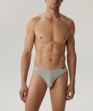 Мужские трусы (3шт) слипы мини Atlantic 3BMP-230, черный + серый меланж + темно-серый меланж