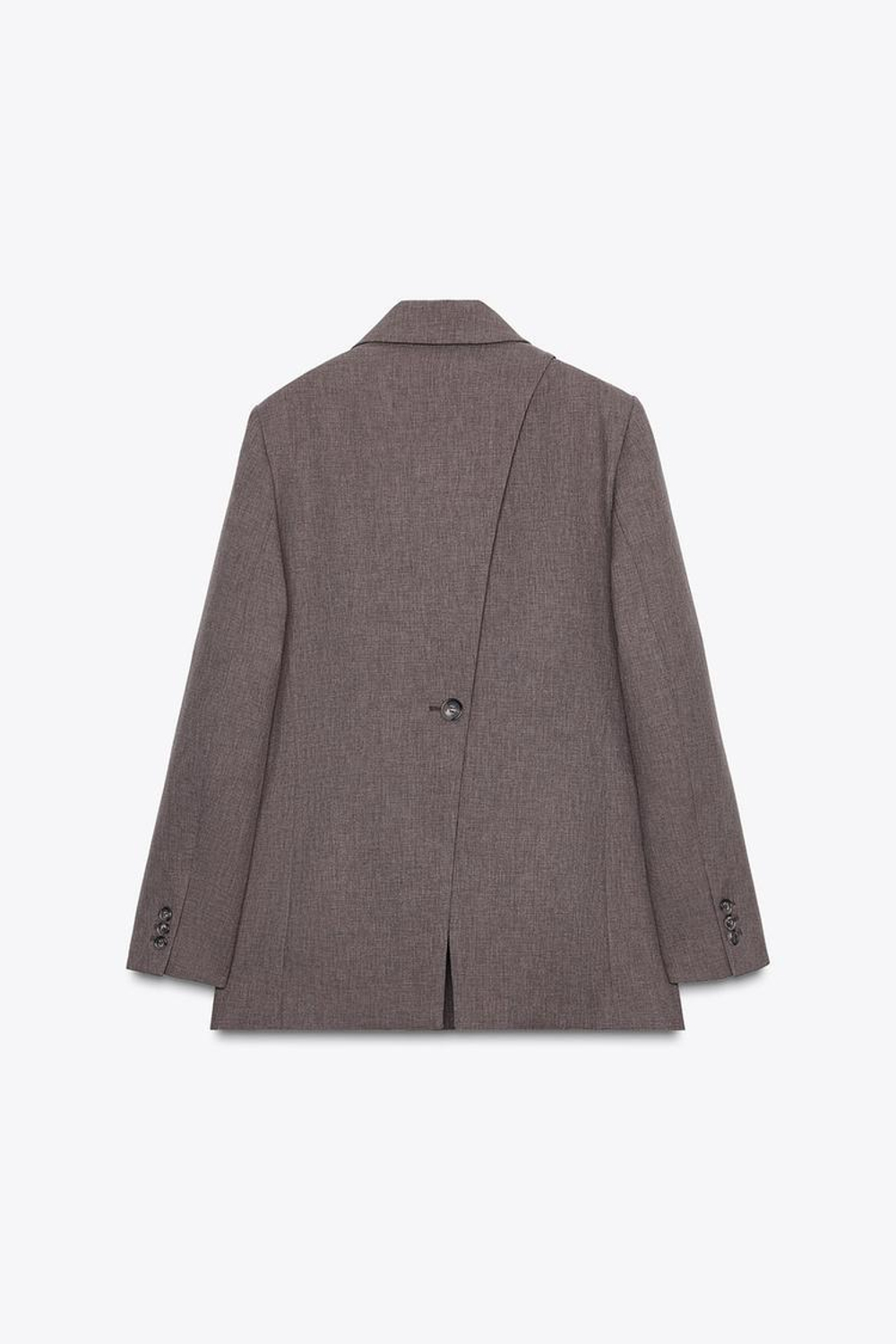 ZARA БЛЕЙЗЕР С РАЗРЕЗОМ СЗАДИ, КОРИЧНЕВЫЙ