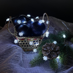 Гирлянда Luca Lighting String Light Снежинка 290см холодный свет