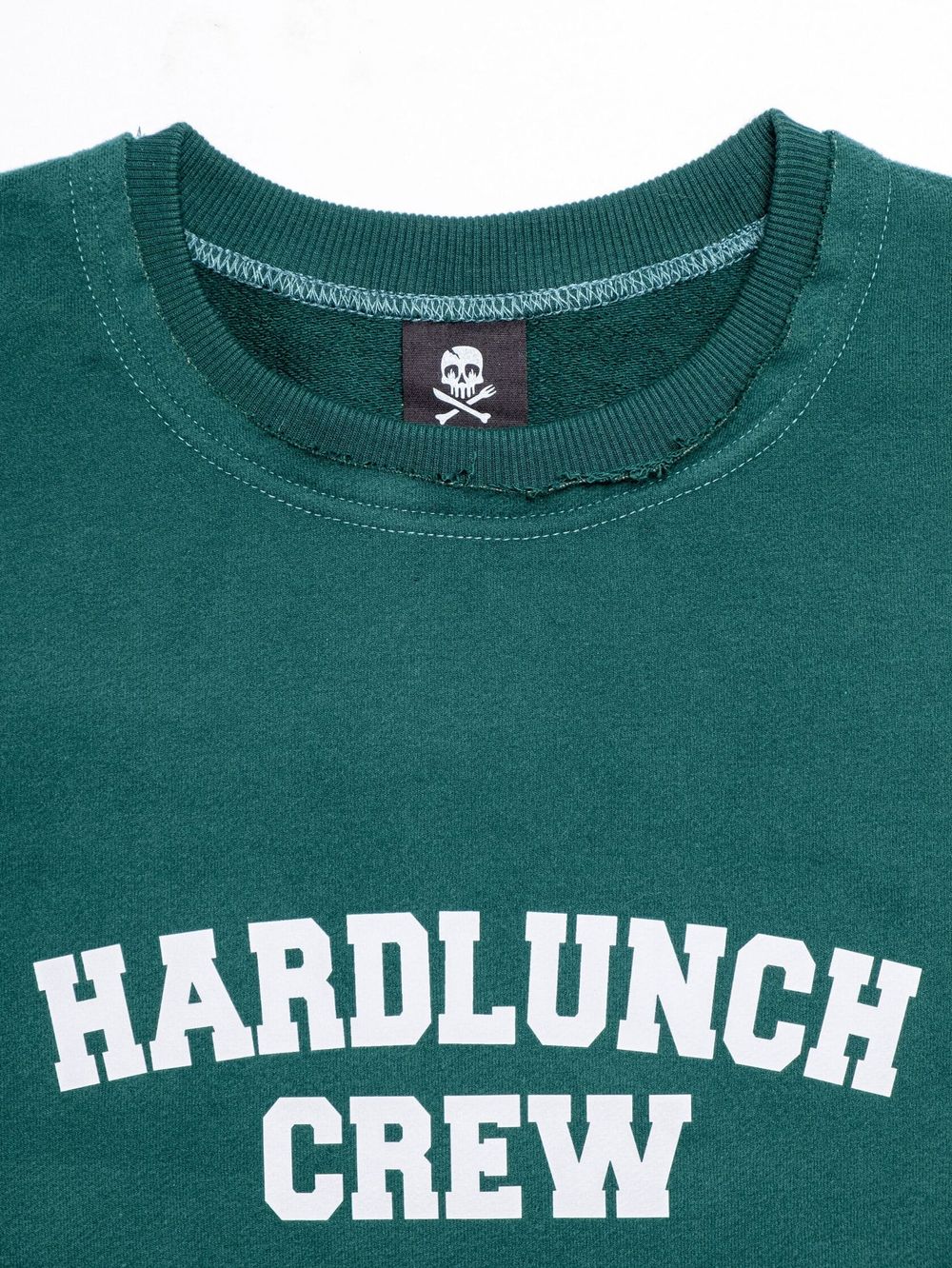 Купить Толстовка Hardlunch Crew с коротким рукавом темно-зеленая Толстовка Hardlunch Crew с коротким рукавом темно-зеленая