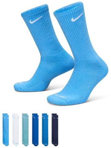 Теннисные носки Nike Everyday Plus Cushion Crew 6P - разноцветный