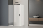 Душевой уголок Софт 2 (Soft 2) Vincea VSR-3SO29010CLB, 1000*900, черный, стекло прозрачное