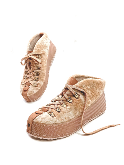 Ботинки меховые "Winter peach"