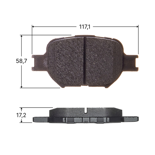 Колодки тормозные дисковые Avantech передние (противоскрипная пластина в компл.) AV821