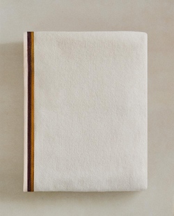 ZARA HOME БАННОЕ ПОЛОТЕНЦЕ С ДВОЙНОЙ КАЙМОЙ, ЦВЕТ СЛОНОВОЙ КОСТИ