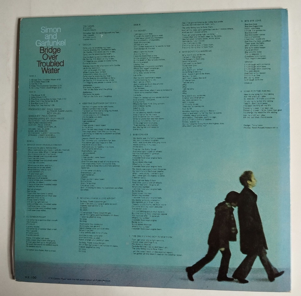Винтажная виниловая пластинка LP Simon And Garfunkel Bridge Over Troubled Water (Japan 1970) (No Obi)