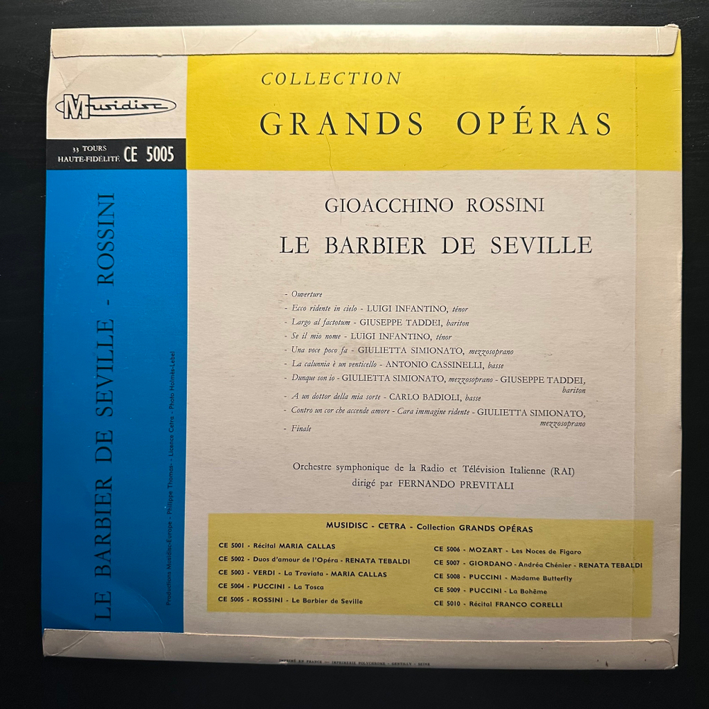 Россини - Севильский цирюльник (основные отрывки) Франция