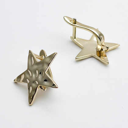 Ювелирные швензы с позолотой, размер 19*18 мм, цена за пару