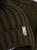 Шапка для мальчика осенняя вязаная и снуд