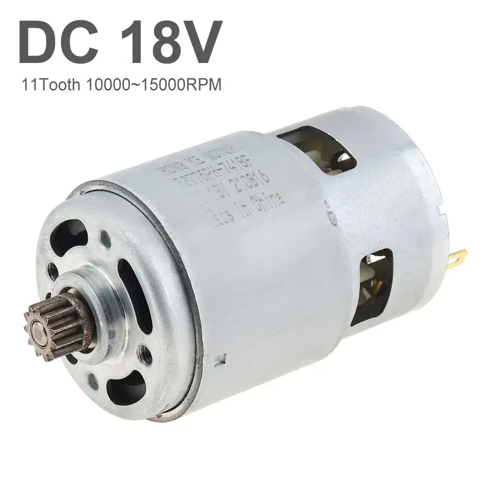 RS775 11 зубьями (10.5*8 mm) DC 18V двигатель высокой мощности с передачи для электрической пилы