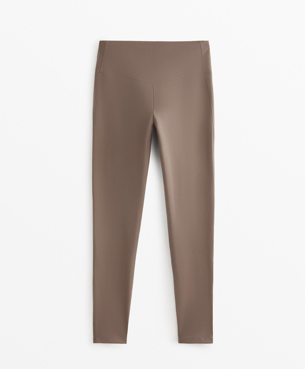 OYSHO Леггинсы длиной до щиколотки из полиамида длиной 65 см, ладан