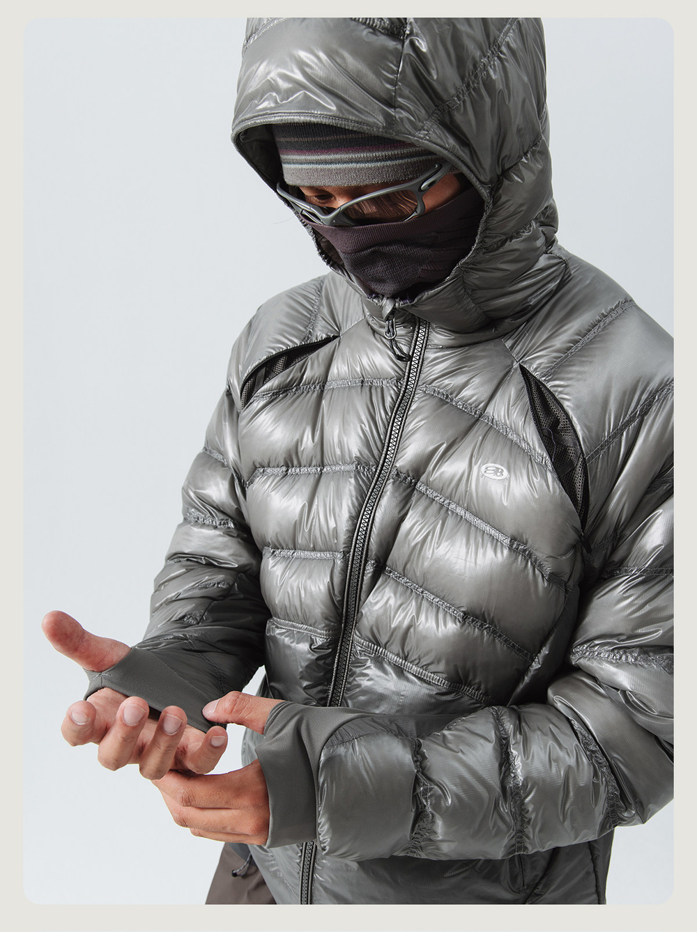 Куртка Nothomme Blue Down Jacket "Silver"