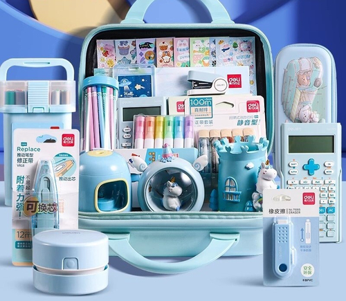 Чемодан с наполнением "Travel", бирюзовый