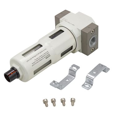 Фильтр для пневмосистемы ''Profi''1/2''(пропускная способность:2800 л/мин, давление max: 16 bar, температура воздуха: 0° до 60°, 5мк) RockForce##Rock FORCE RF-703412