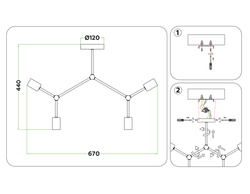 Ambrella Потолочный светильник в стиле лофт Loft TR8031