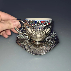 Кофейный сервиз "Традиционный" на 6 персон с блюдцами/ZAMAK. Турция