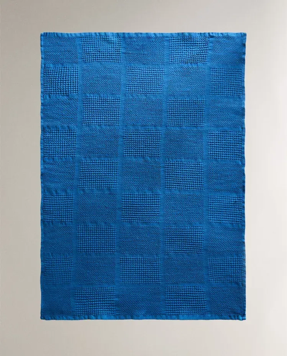 ZARA HOME ХЛОПКОВОЕ ПОЛОТЕНЦЕ, СИНИЙ