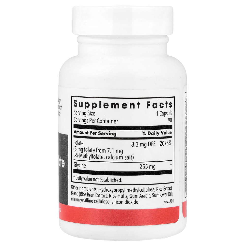 Metabolic Maintenance, L-метилфолат, 5 мг, 90 вегетарианских капсул