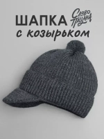 Шапка для мальчика с козырьком на осень