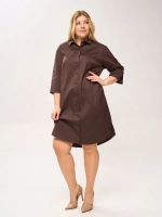 Платье-рубашка с карманами