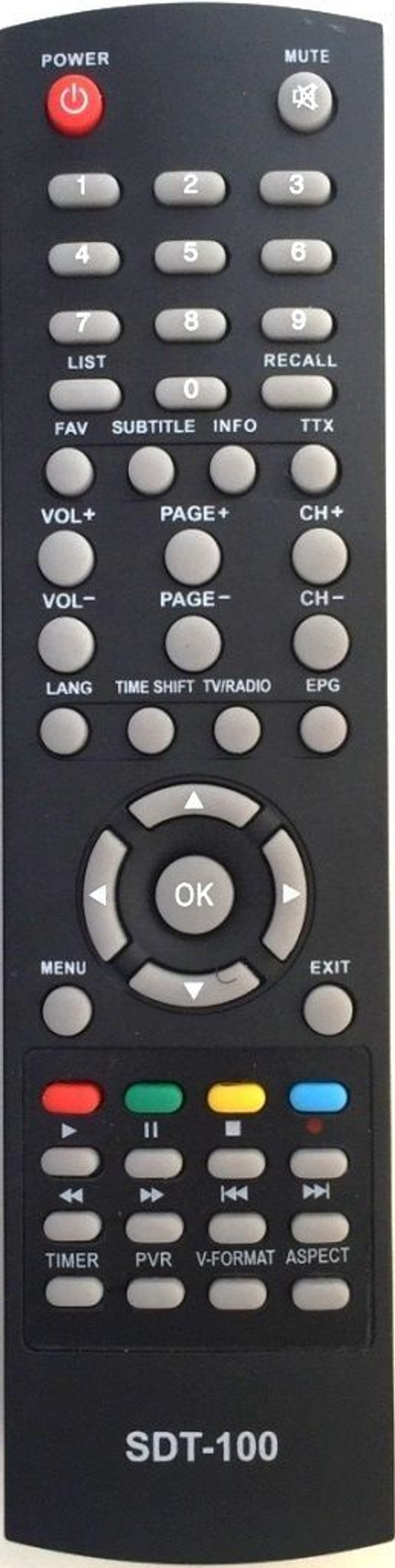 Пульт для ресивера Supra SDT-100 DVB-T2