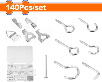 Набор винтовых крючков 140 шт.