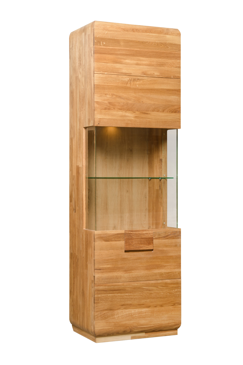 Шкаф с витриной из массива дуба Parma-1