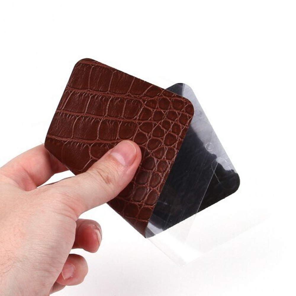 Наклейка из экокожи для iPhone 7 Plus, 011062 Бордовый