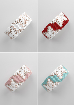 Схема LOOM, Схема браслета на станке, узор из Miyuki Delica 11/0, файл PDF, №430L