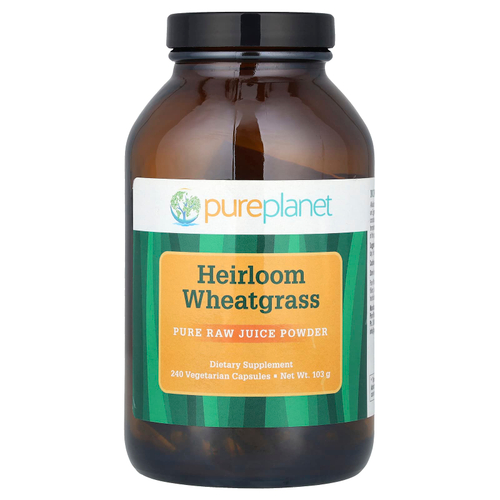 Pure Planet, Heirloom Wheatgrass, 240 вегетарианских капсул