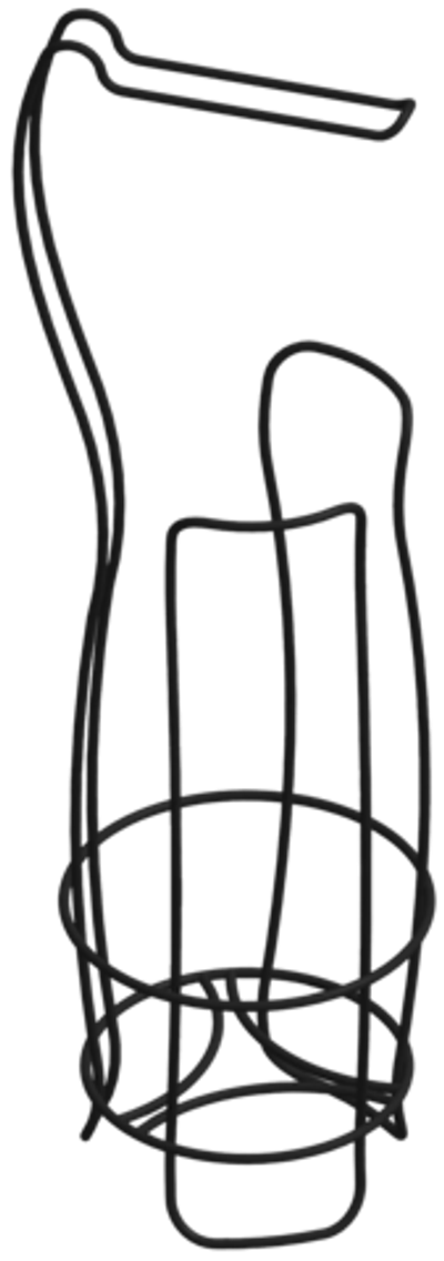 Стойка DIWO Смоленск П16069 для туалета, напольная, черная