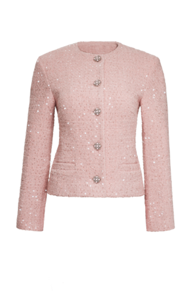 “Summer sparkle” Жакет из твида с длинным рукавом