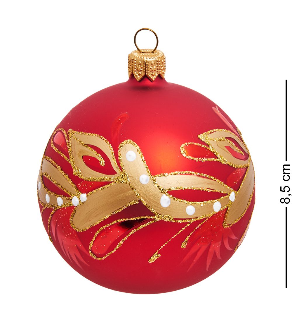 Элита НФШ-1427/1 Набор ел.украшений Шар 2шт «Лазурь» 85 мм