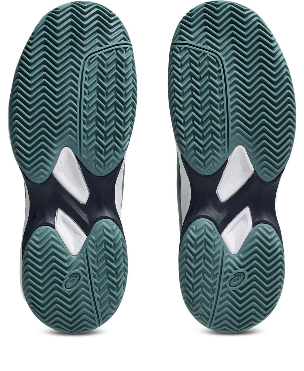 Детские теннисные кроссовки Asics Gel-Game GS Clay/OC - foggy teal/white
